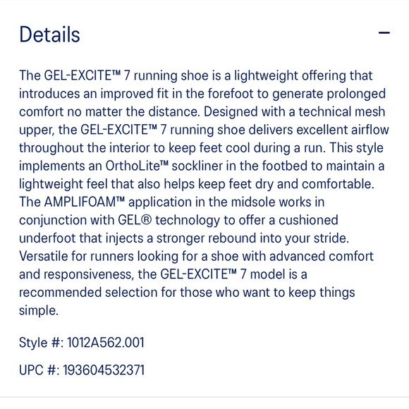 ASICS Gel-Excite 7 running shoe sneakers - Picture 6 of 16